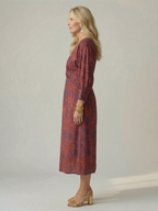 Lune | Natürliches Midikleid im Wickelstil