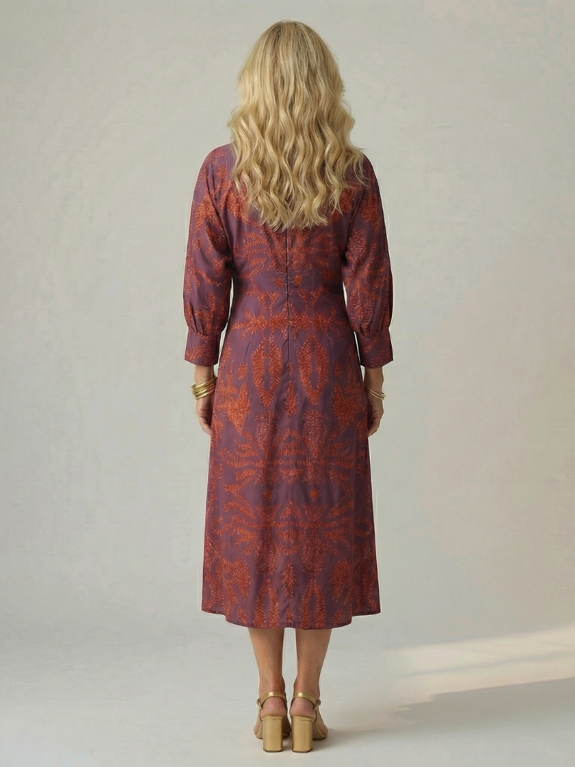 Lune | Natürliches Midikleid im Wickelstil
