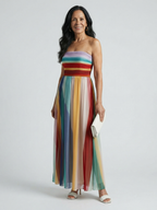 Serene | Leichtes gestreiftes Maxikleid