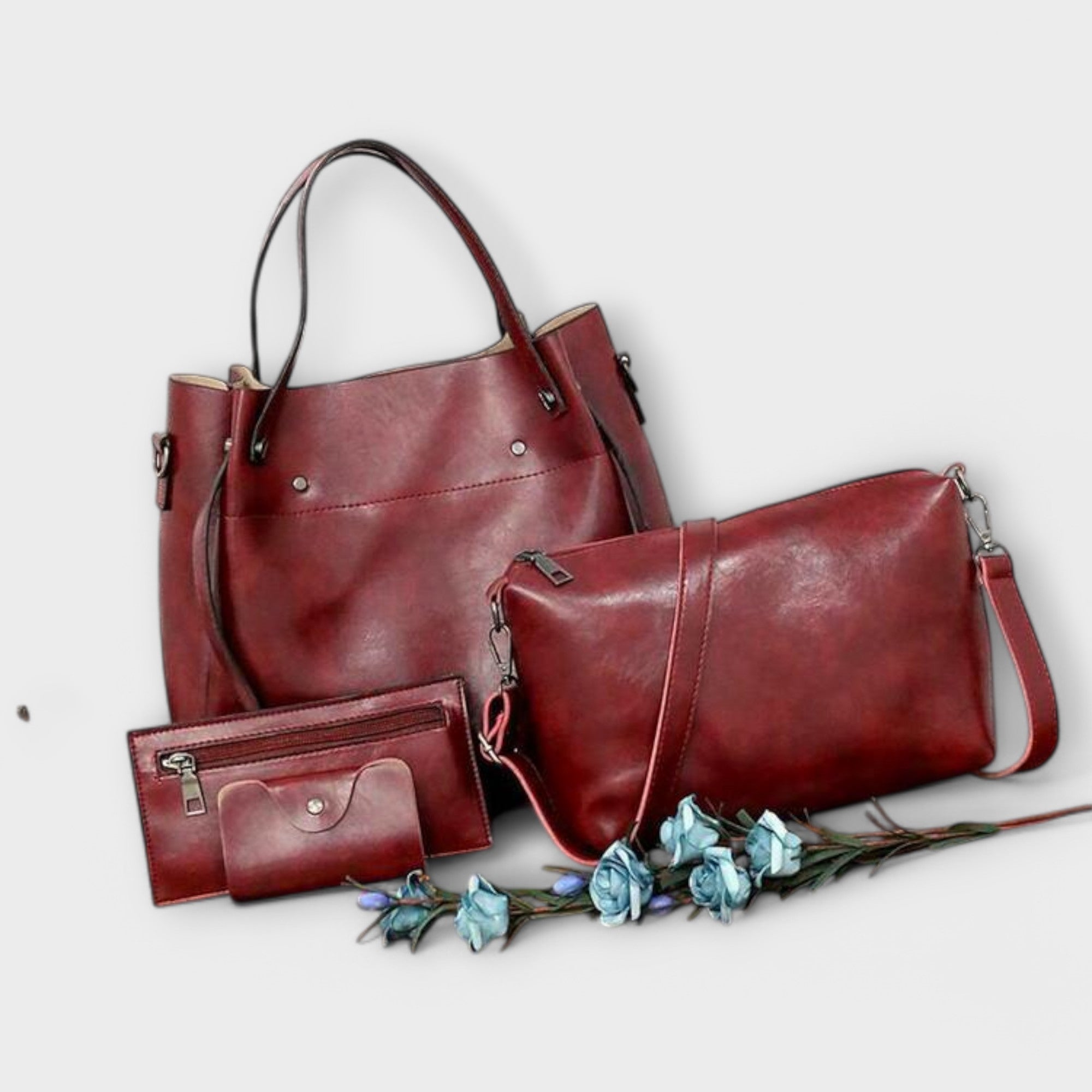 Olivia - 4-teiliges Vintage-Handtaschen-Set