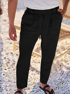 NICHOLS | Oversized Linen Pants with Drawstring