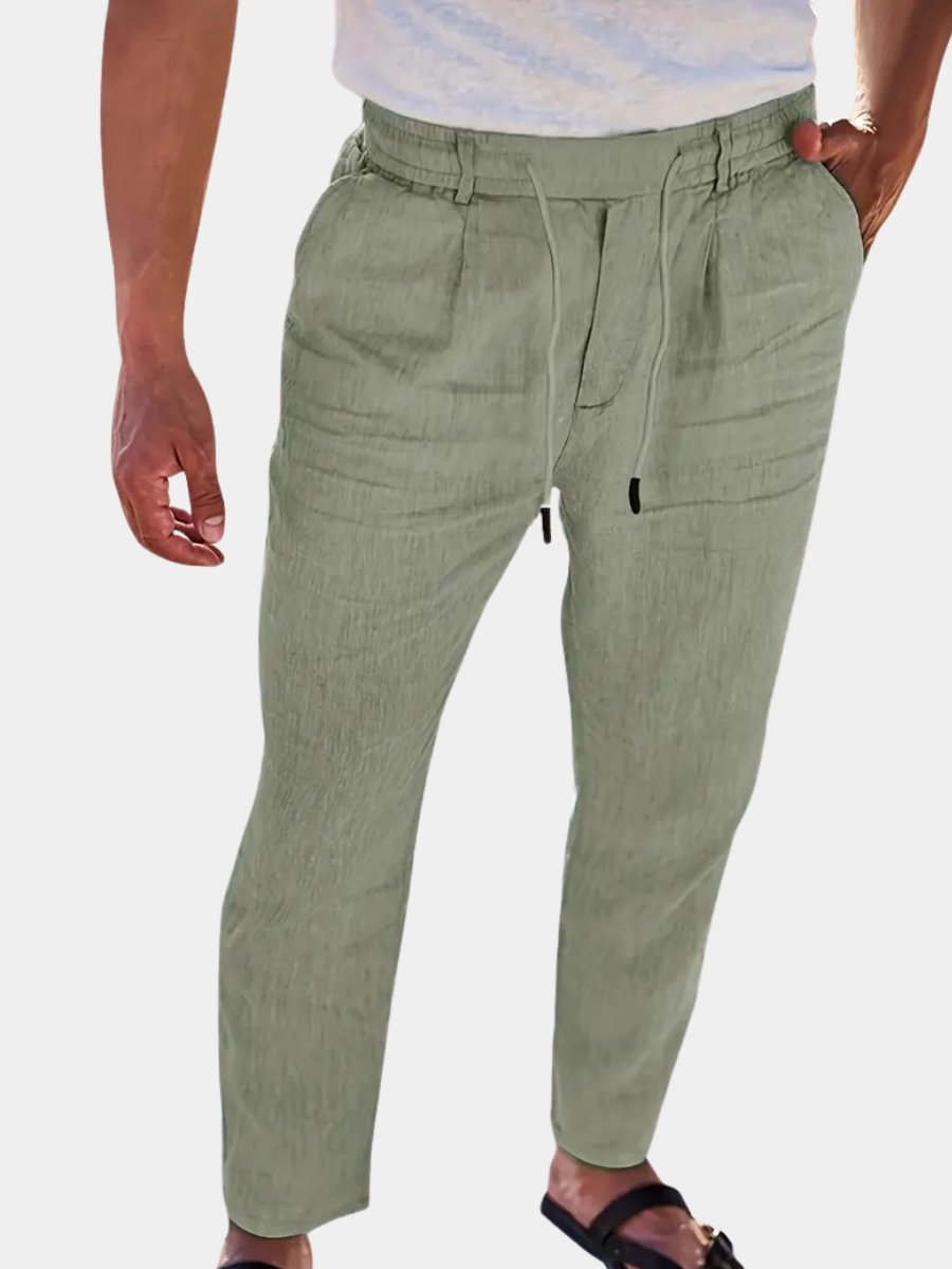 NICHOLS | Oversized Linen Pants with Drawstring