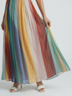 Serene | Leichtes gestreiftes Maxikleid