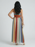 Serene | Leichtes gestreiftes Maxikleid