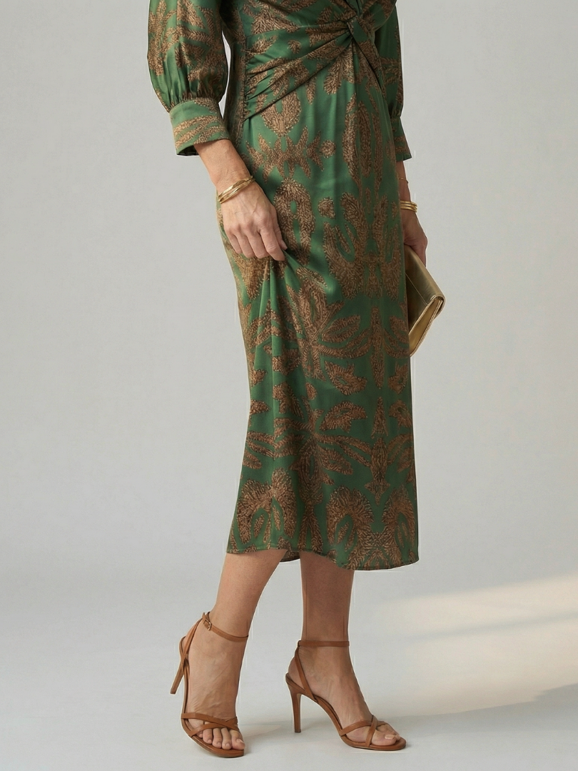 Lune | Natürliches Midikleid im Wickelstil