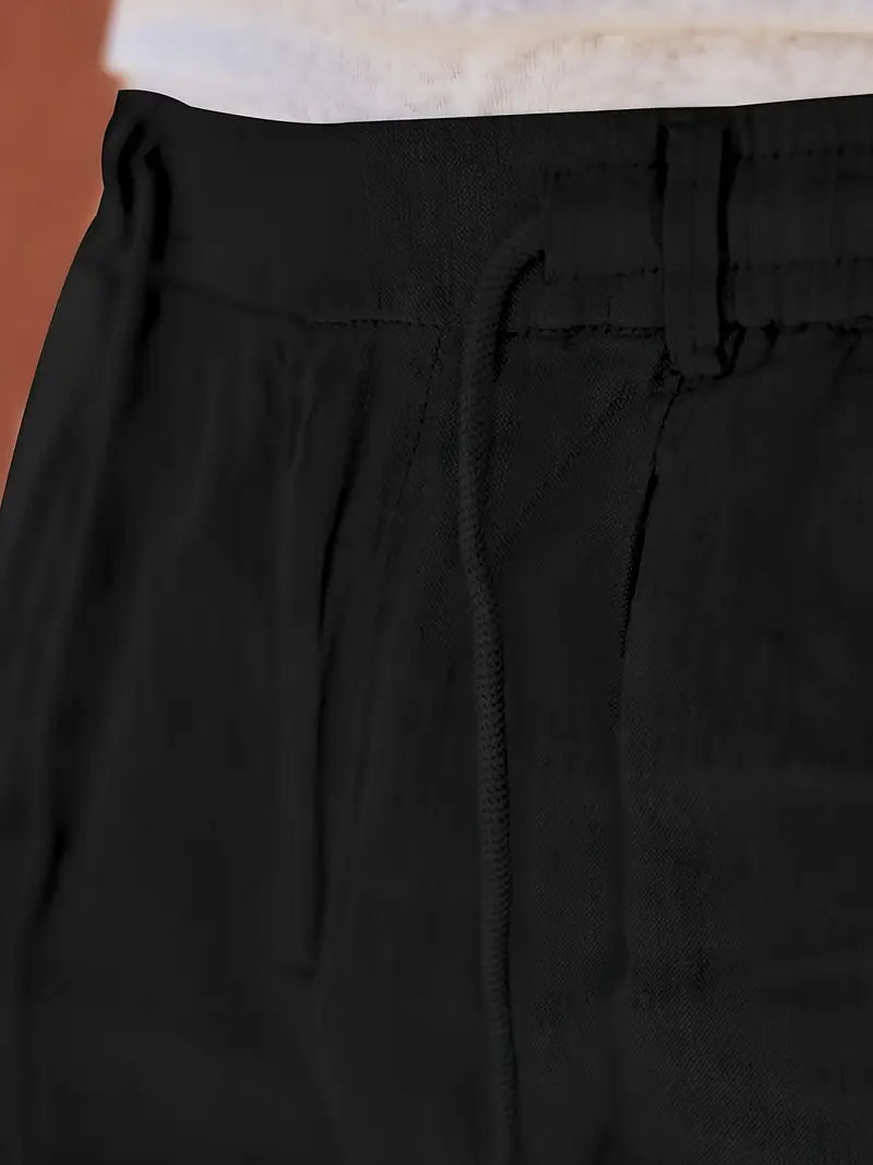 NICHOLS | Oversized Linen Pants with Drawstring