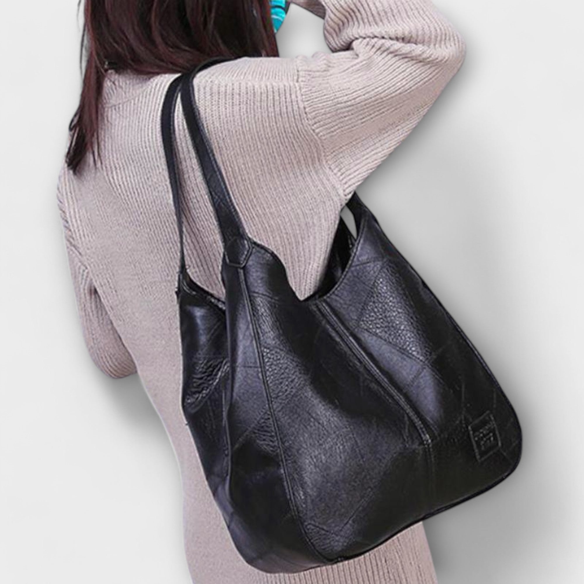 Olivia - Klassische Vintage-Ledertasche