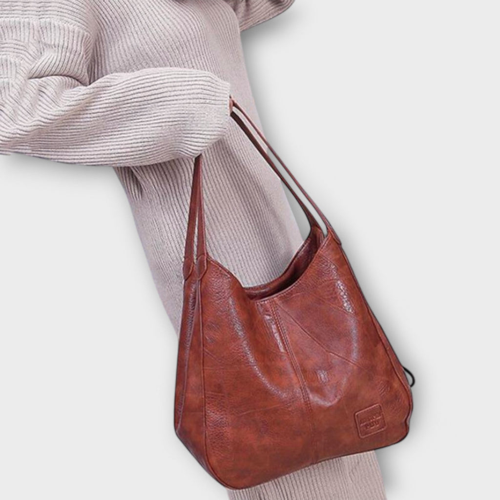 Olivia - Klassische Vintage-Ledertasche