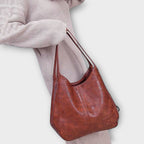 Olivia - Klassische Vintage-Ledertasche