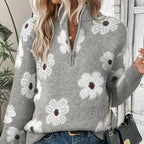 BLOOM | Pullover mit Reißverschluss-Kragen