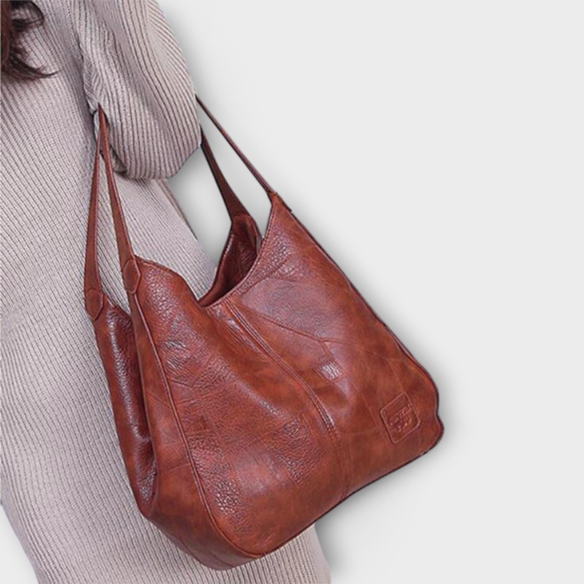 Olivia - Klassische Vintage-Ledertasche
