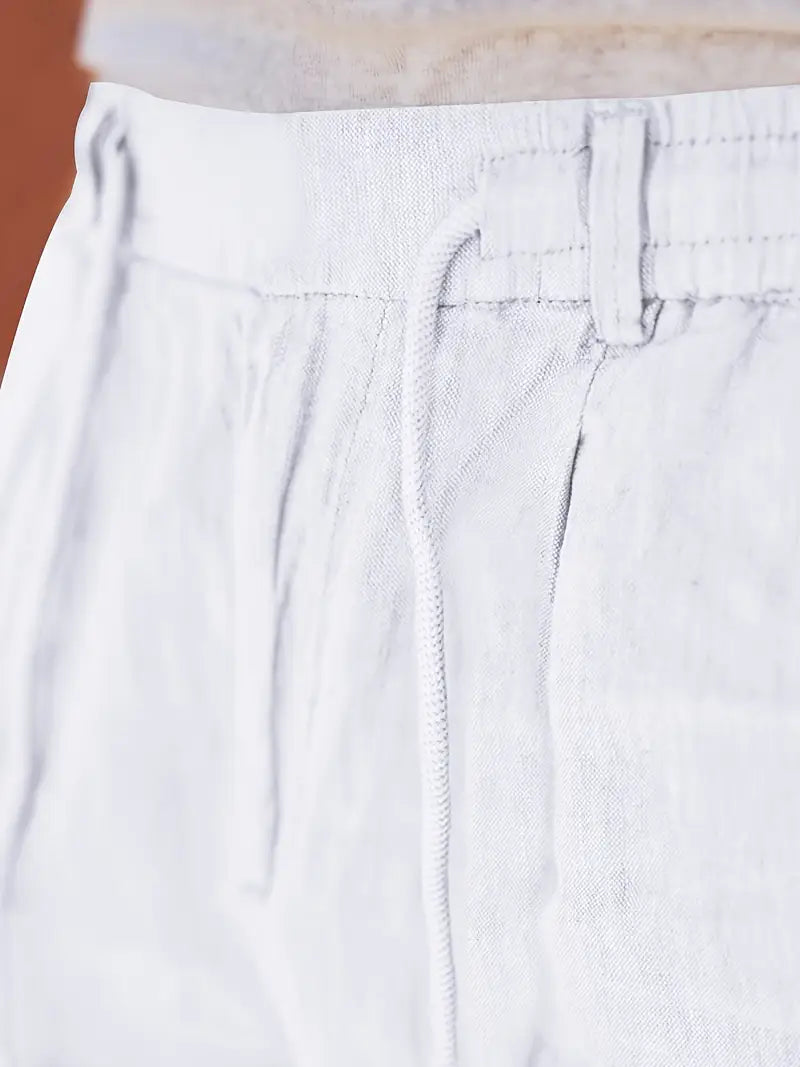 NICHOLS | Oversized Linen Pants with Drawstring