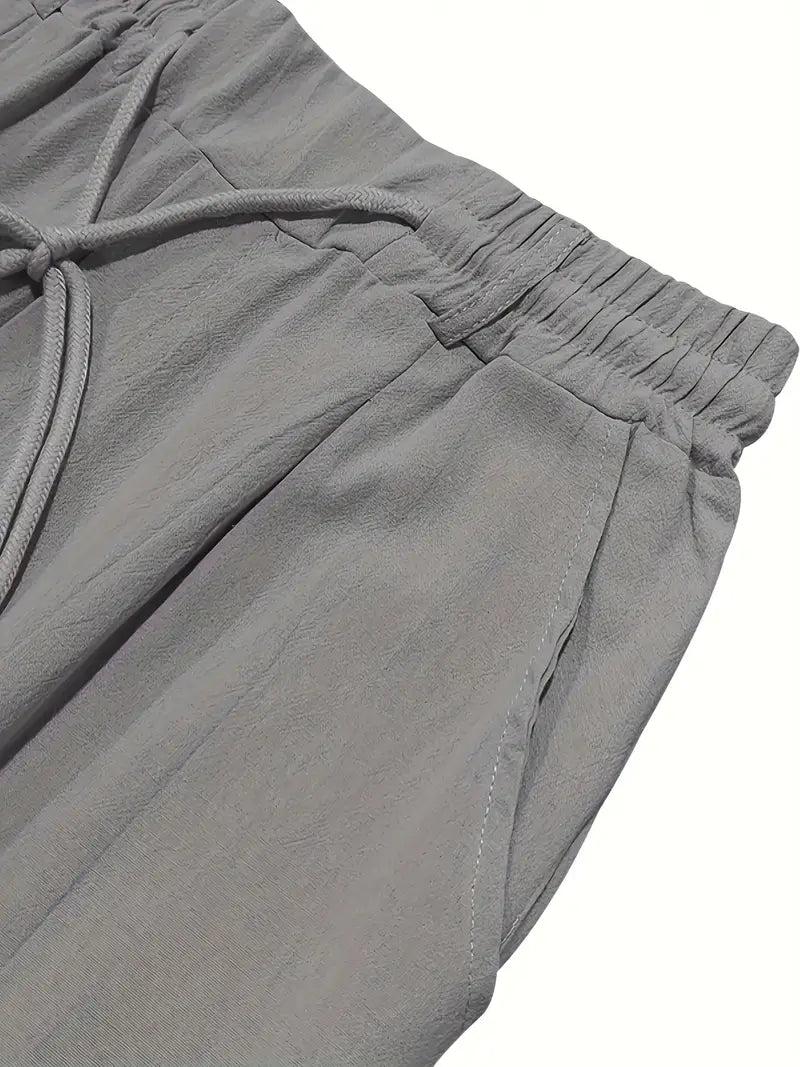 NICHOLS | Oversized Linen Pants with Drawstring