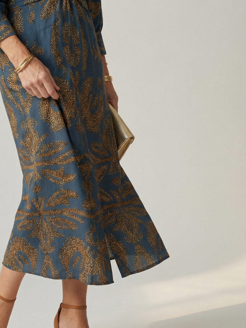Lune | Natürliches Midikleid im Wickelstil