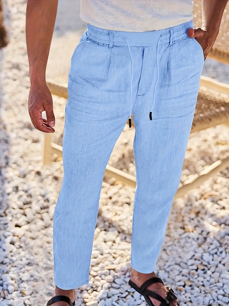 NICHOLS | Oversized Linen Pants with Drawstring