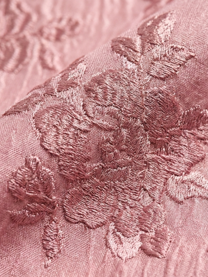 Xanthea | Kurzärmliges, gebundenes Maxikleid mit floralem Design