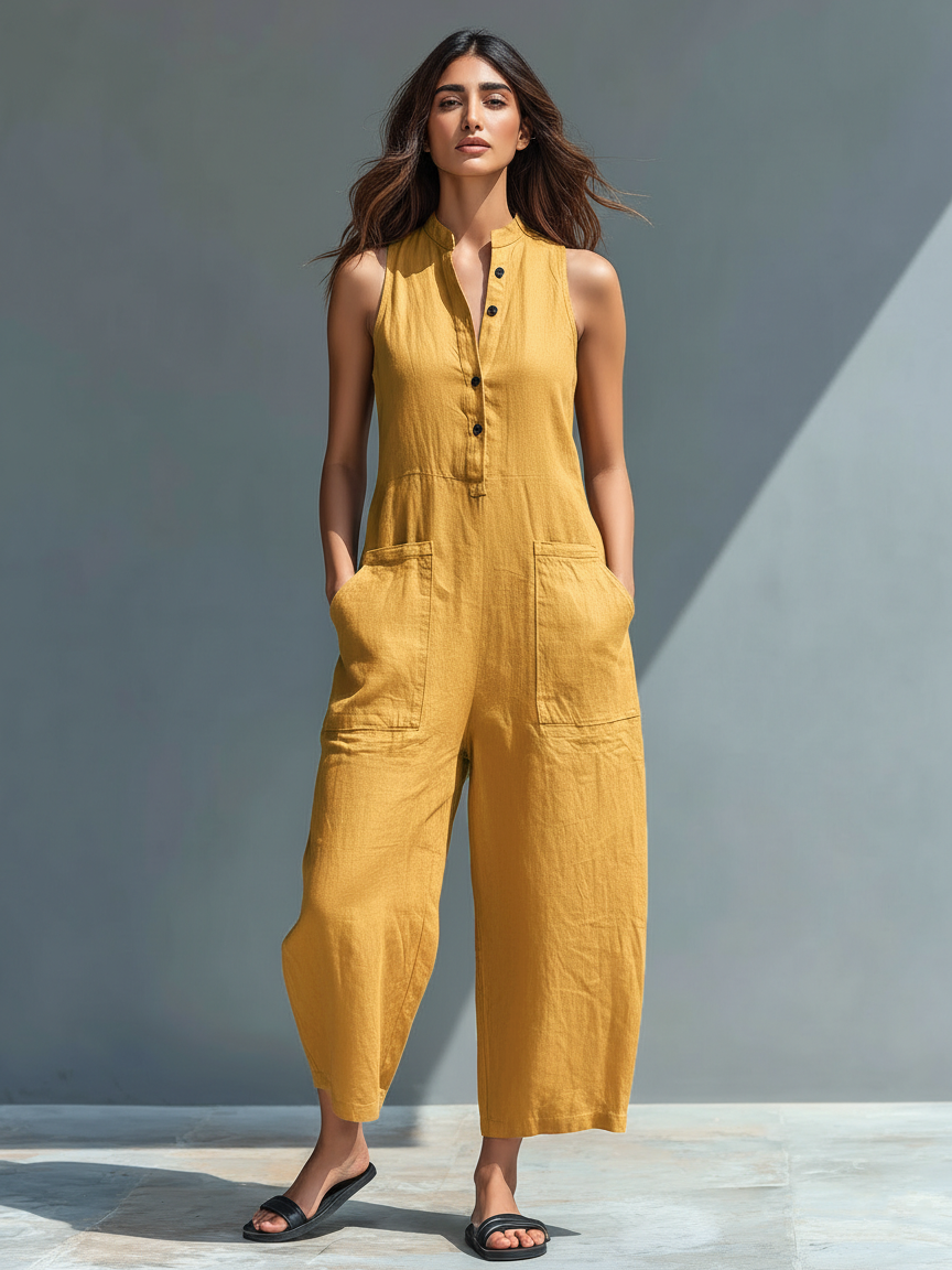 Lucinda | Stilvoller ärmelloser Jumpsuit