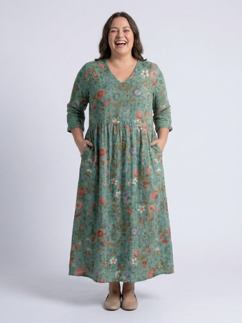 MARINA | MAXI DRESS WITH FLORAL PRINT