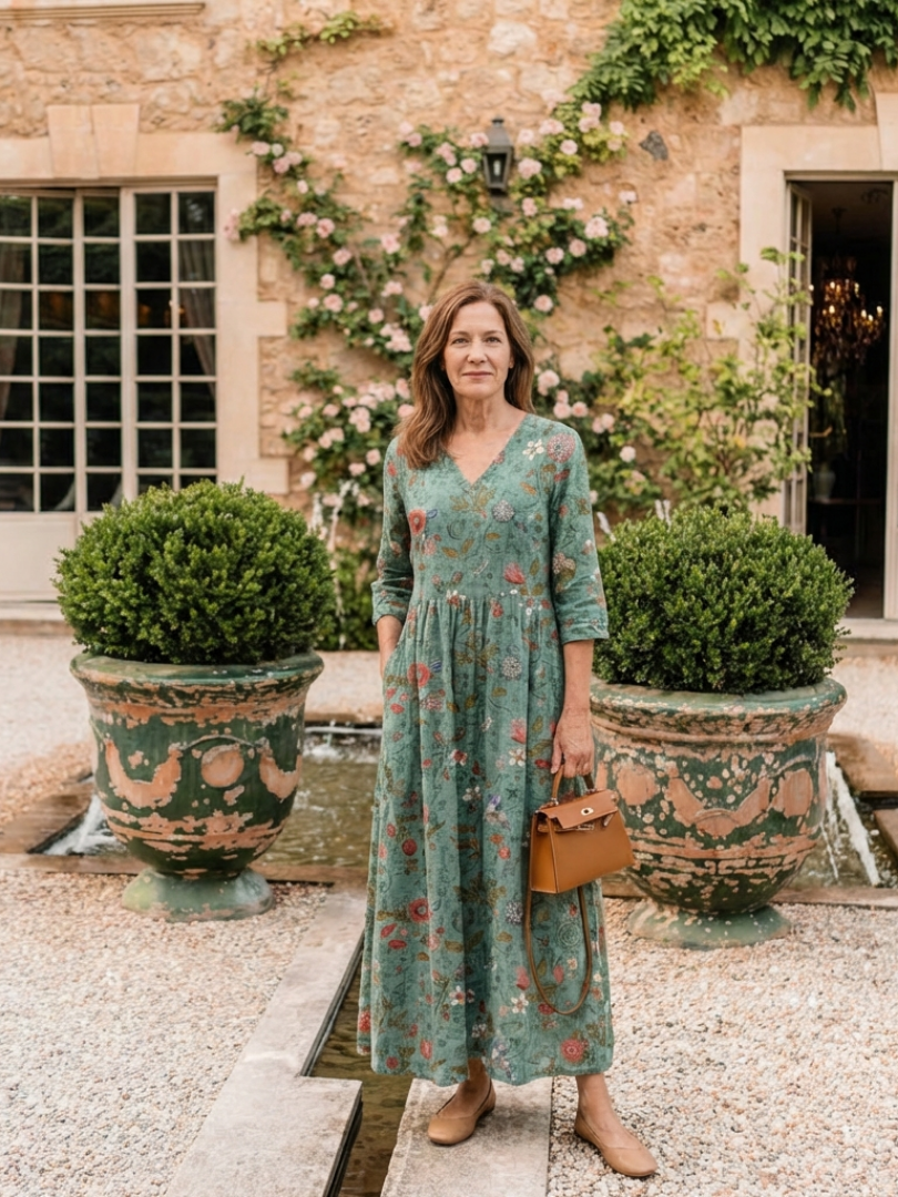 MARINA | MAXI DRESS WITH FLORAL PRINT