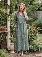 MARINA | MAXI DRESS WITH FLORAL PRINT