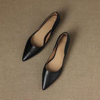 Arla Genuine Leather Ballerina Flats