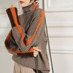 Lindemann Atelier | Malou – Rollkragenpullover mit kontrastierenden Streifen