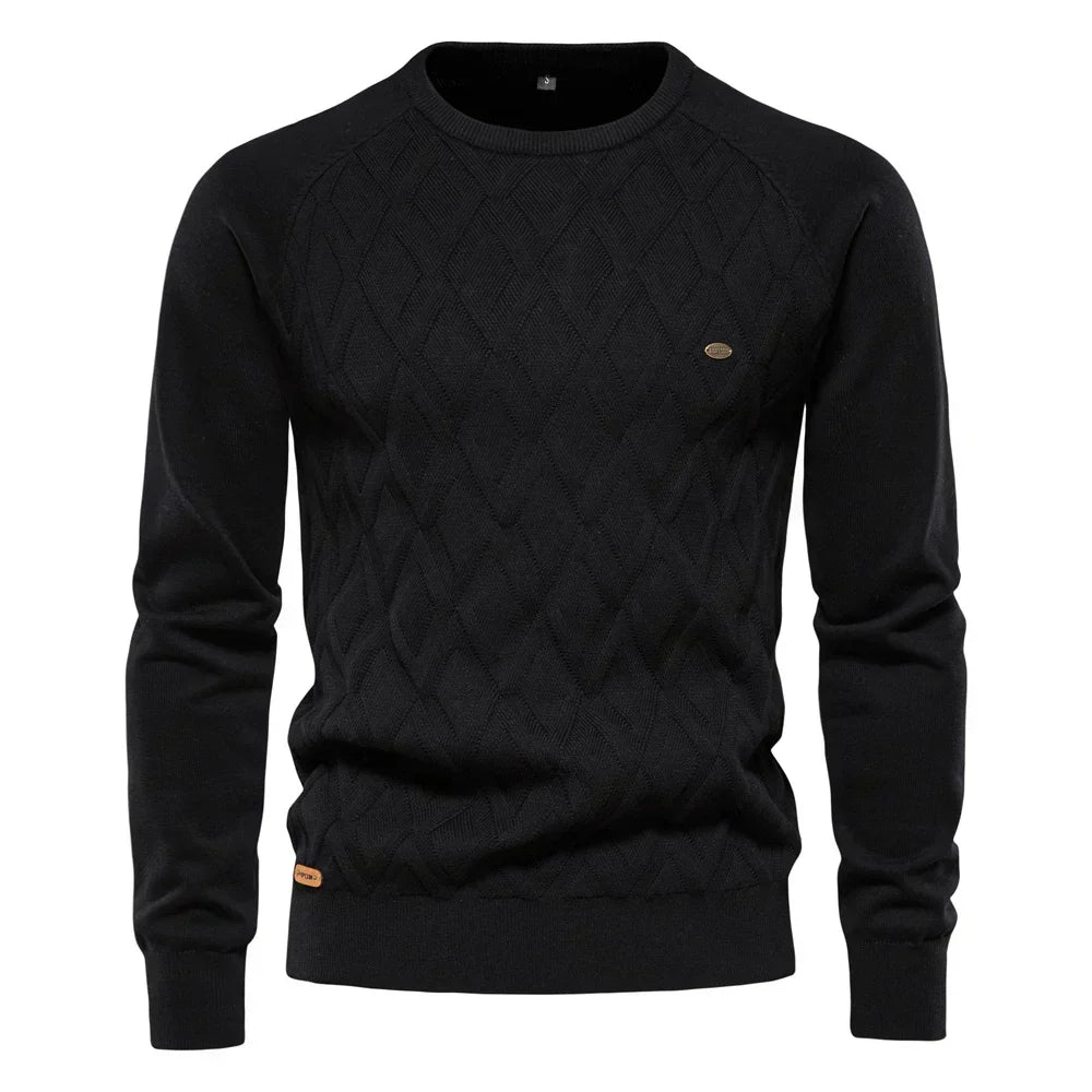 Theodor | Herrenpullover im Rautendesign
