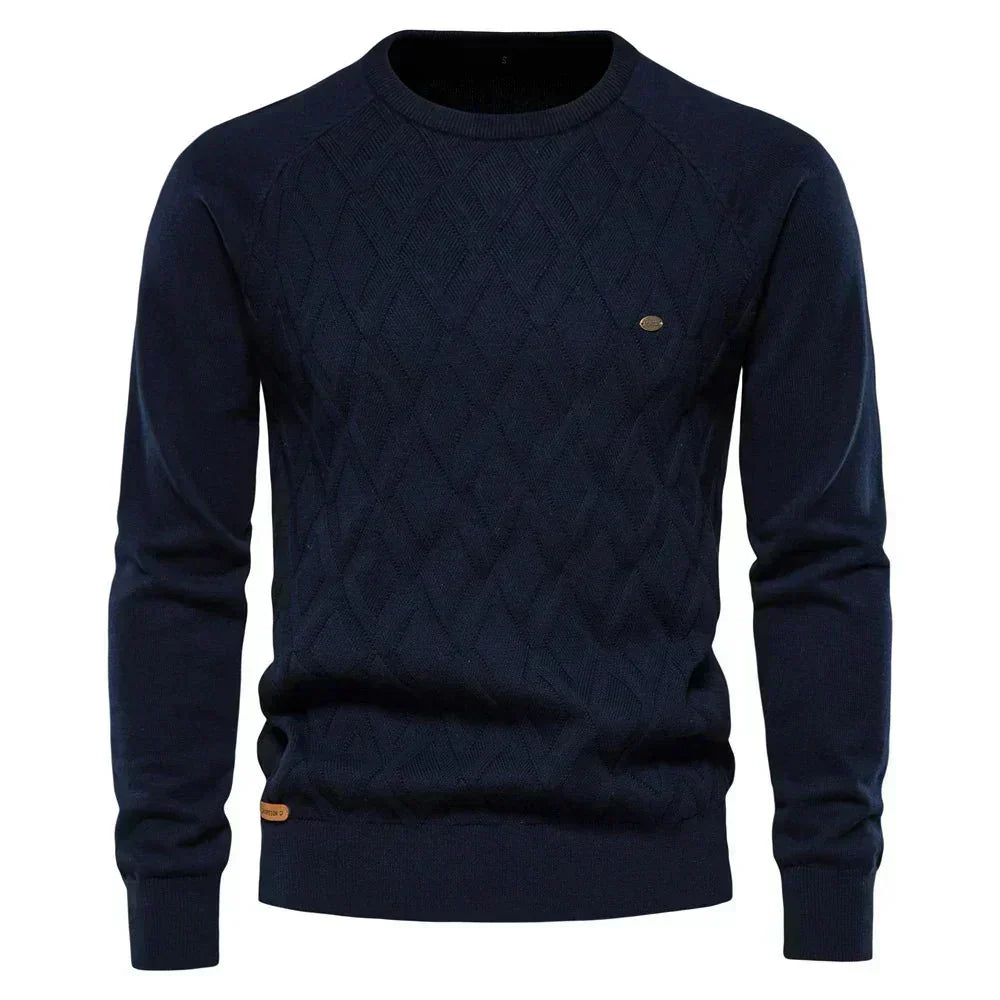 Theodor | Herrenpullover im Rautendesign