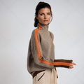 Lindemann Atelier | Malou – Rollkragenpullover mit kontrastierenden Streifen