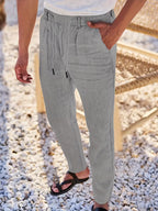 NICHOLS | Oversized Linen Pants with Drawstring