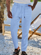 NICHOLS | Oversized Linen Pants with Drawstring