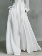 Maxi Kleid mit Stehkragen aus Patchwork-Leinen