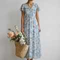 ISMERIA | MAXI DRESS IN FLORAL CHIFFON